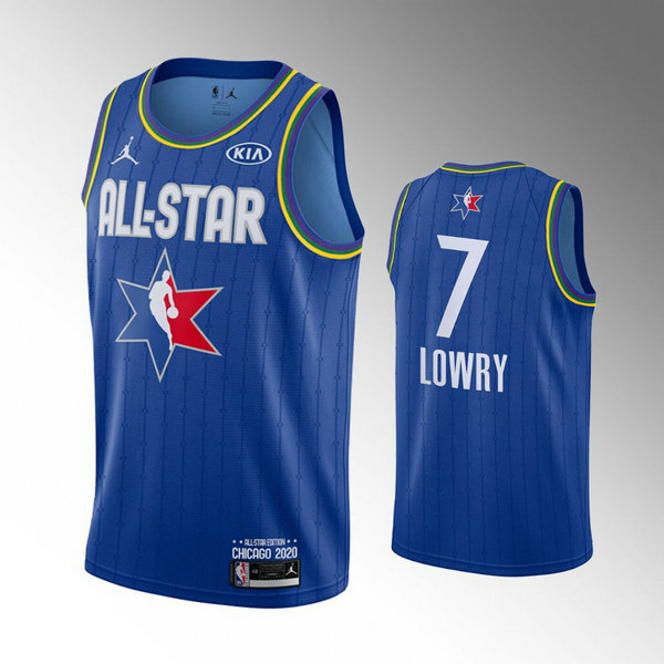 Maillot nba All Star 2020 Homme Kyle Lowry 7 Bleu